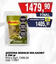 Marolio - ACEITUNA VDE.SACHET