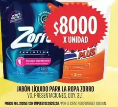 Zorro - JABÓN LÍQUIDO PARA LA ROPA