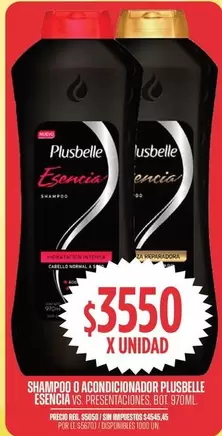Plusbelle - SHAMPOO O ACONDICIONADOR