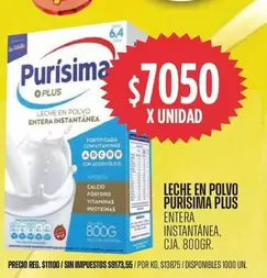 Purísima - LECHE EN POLVO PURISIMA PLUS