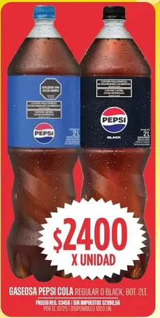 Pepsi - COLA REGULAR O BLACK