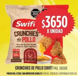 Swift - CRUNCHIES DE POLLO