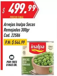 Inalpa - Arvejas Secas Remojadas 300gr