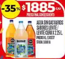 XL - AGUA SIN GAS VARIOS SABORES
