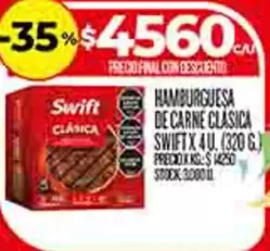 Swift - HAMBURGUESA DE CARNE CLASICA