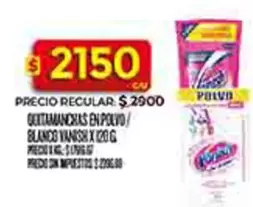 Vanish - QUITAMANCHAS EN POLVO