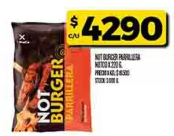 Not - NUT BURGER PARRILLERA