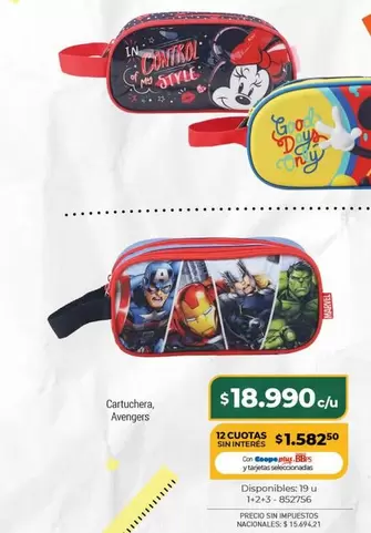 Avengers - Cartuchera