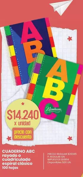 X$ - CUADERNO ABC