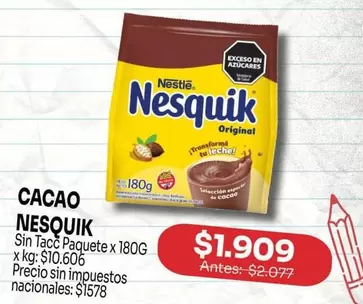 Nesquik - CACAO NESQUIK
