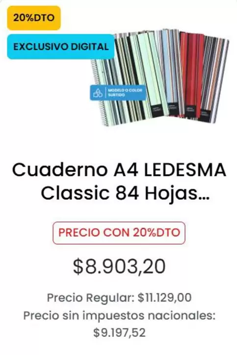 Ledesma - Classic 84 Hojas