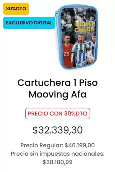 Cartuchera 1 Piso Mooving Afa