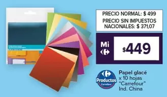 Carrefour - Papel glacé
