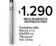 Blanca - Cartulina rollo