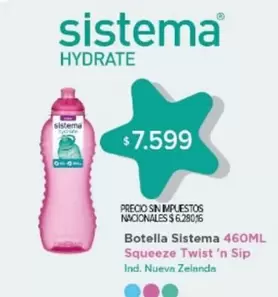Twist - Botella Sistema 460ML Squeeze  'n Sip