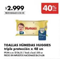Huggies - TOALLAS HÚMEDAS