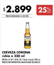 Corona - CERVEZA rubia