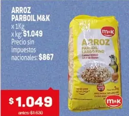 M&K - ARROZ PARBOIL