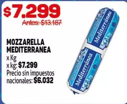 X$ - MOZZARELLA MEDITERRANEA