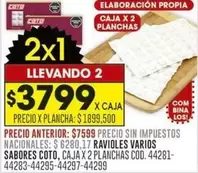 Coto - RAVIOLES VARIOS