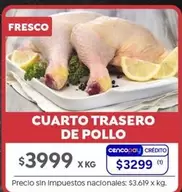 X$ - CUARTO TRASERO DE POLLO