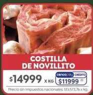 X$ - COSTILLA DE NOVILLITO