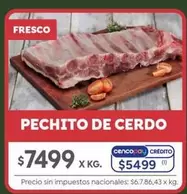 X$ - PECHITO DE CERDO