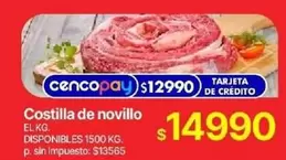 Costilla de novillo