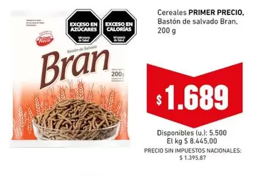 Primer Precio - Bastón de salvado