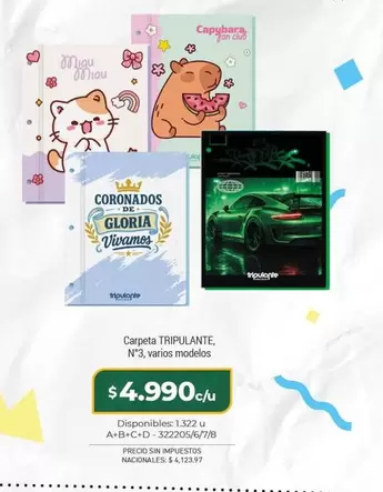 Gloria - Carpeta TRIPLULANTE N°3