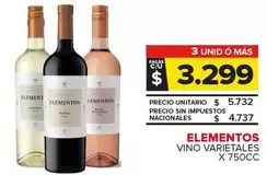 Elementos - VINO VARIETALES
