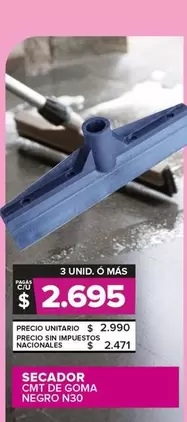 Negro - SECADOR CMT DE GOMA NEGRO N30