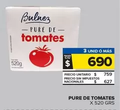 X$ - PURE DE TOMATES