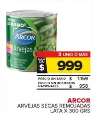 Arcor - ARVEJAS SECAS REMOJADAS