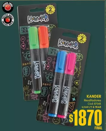 Origen - Resaltadores Cod: 87068