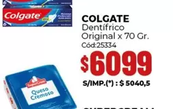 Colgate - Dentífrico Original x 70 Gr.