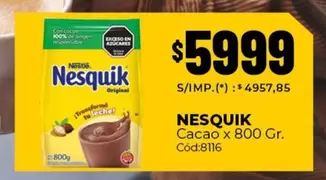 Nesquik - Cacao x 800 Gr.