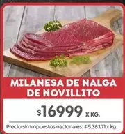 X$ - MILANESA DE NALGA DE NOVILLITO