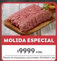 X$ - MOLIDA ESPECIAL