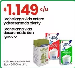 vida - Leche larga entera y descremada