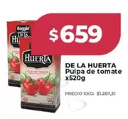 De La Huerta - Pulpa de tomate