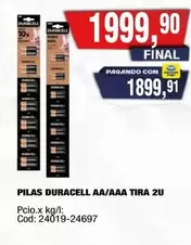 Duracell - AA/AAA TIRA 2U
