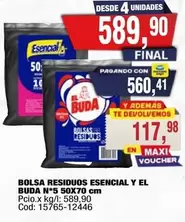 Esencial - RESIDUOS ESENCIAL Y EL BUDA N*5 50X70 cm