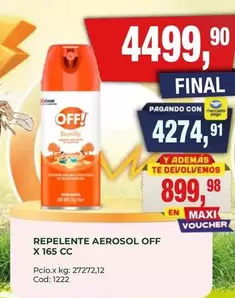 Off - REPELENTE AEROSOL OFF