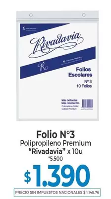 Rivadavia - Folio N°3