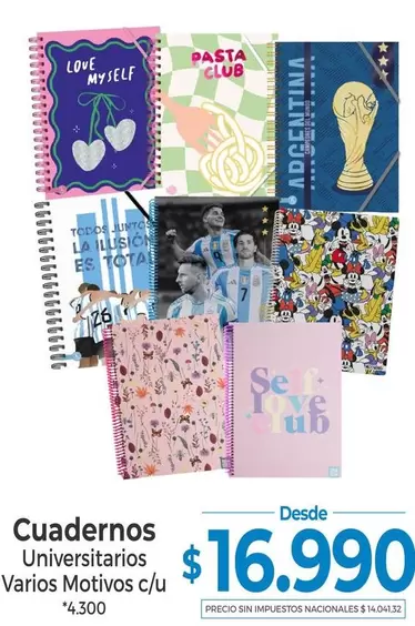 Love - Cuadernos Universitarios Varios Motivos c/u