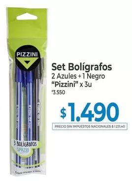 Negro - Set Bolígrafos