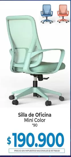 Silla de Oficina Mini Color