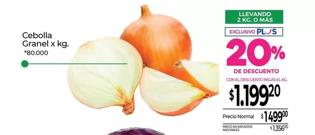 X$ - Cebolla Granel x kg.