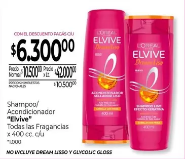 Elvive - Shampoo/ Acondicionador